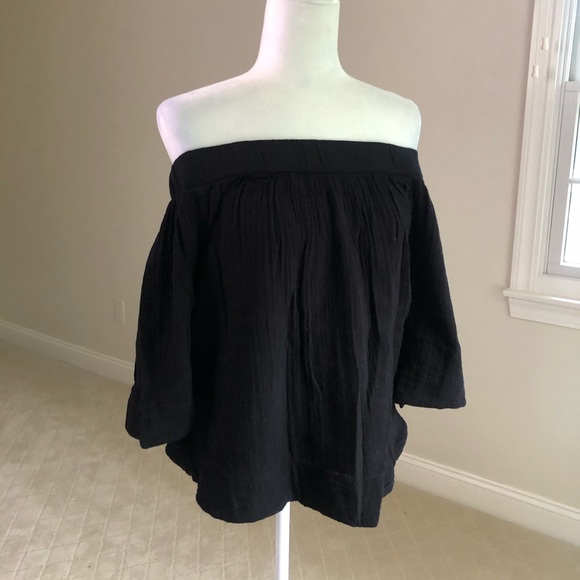 Three Dots Off The Shoulder Blouse - Picture 2 of 11